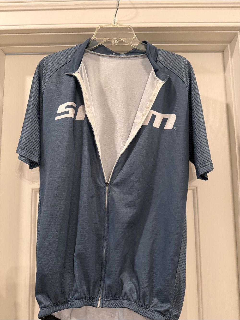 SRAM Blue-gray Cycling Jersey with Full Zip - Picture 3 of 8